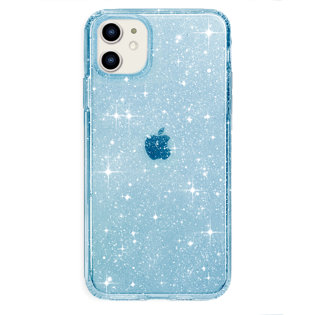 Blue Stardust Glitter iPhone Case