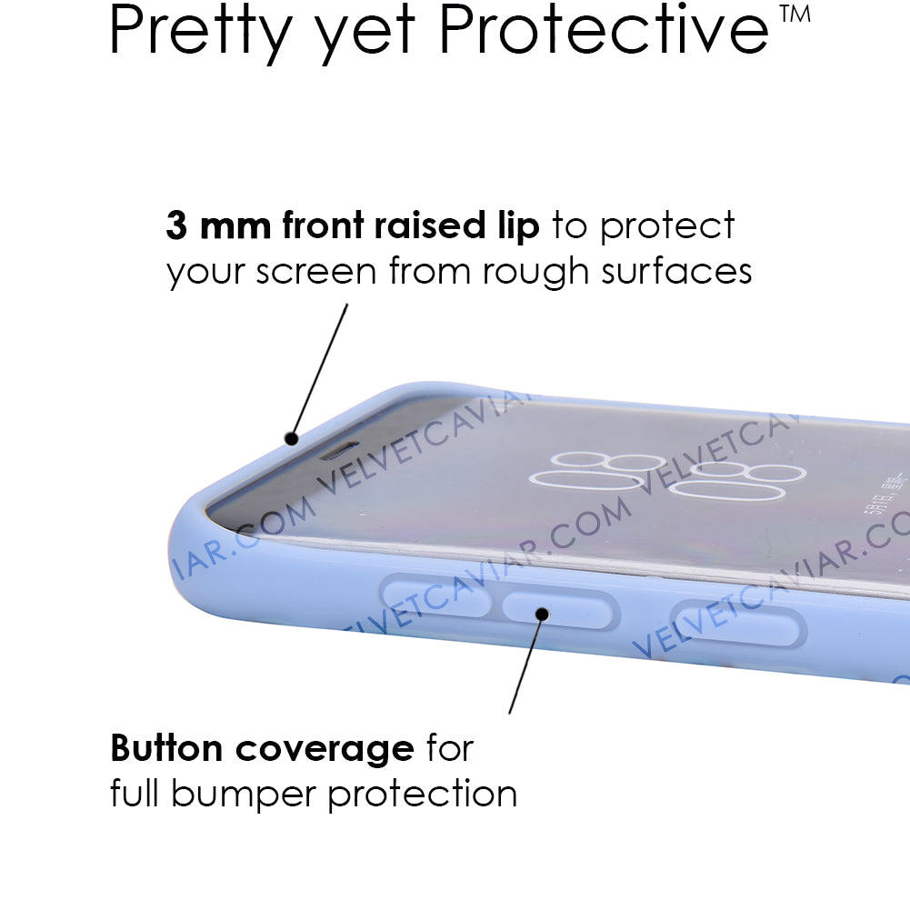 Sky Blue Rose Gold Chrome Samsung Galaxy Case