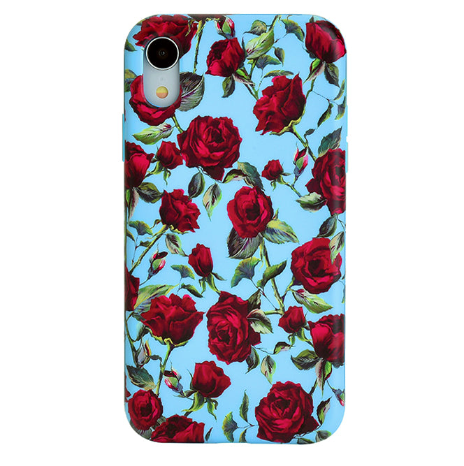 Blue Roses Floral iPhone Case
