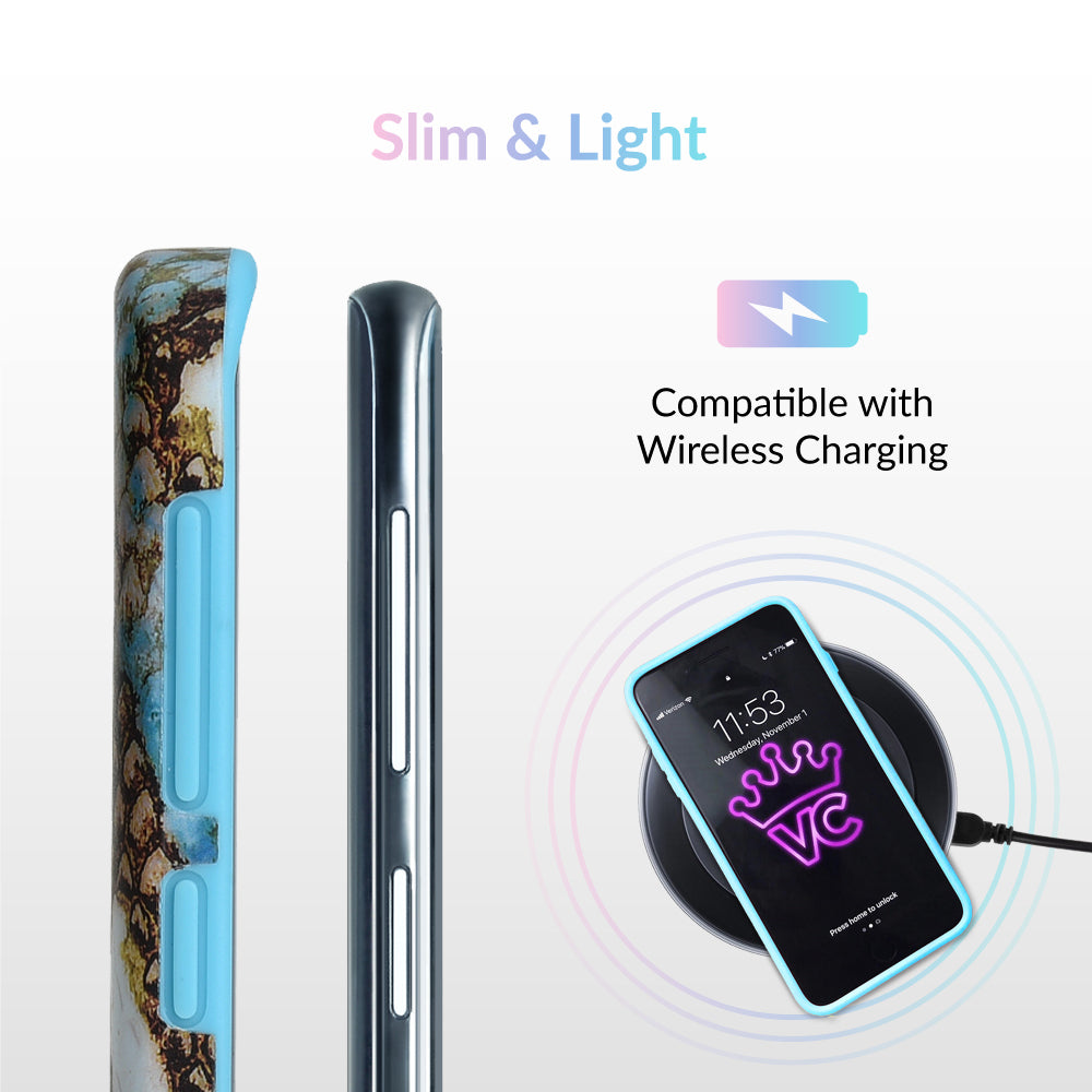 Blue Snakeskin Samsung Galaxy Case