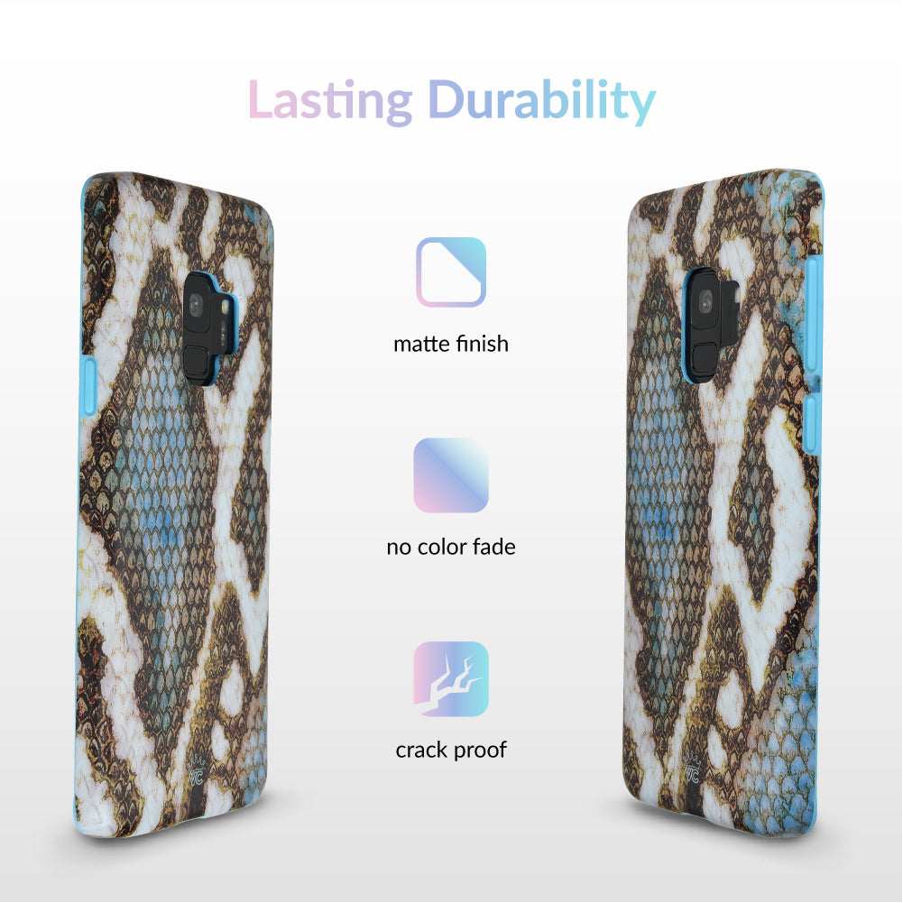 Blue Snakeskin Samsung Galaxy Case