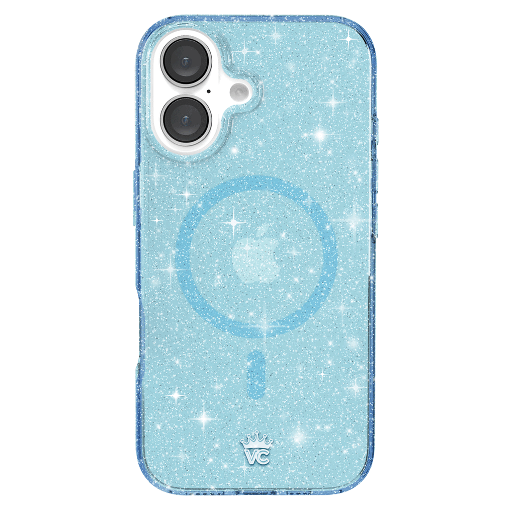 Blue Stardust Glitter iPhone Case