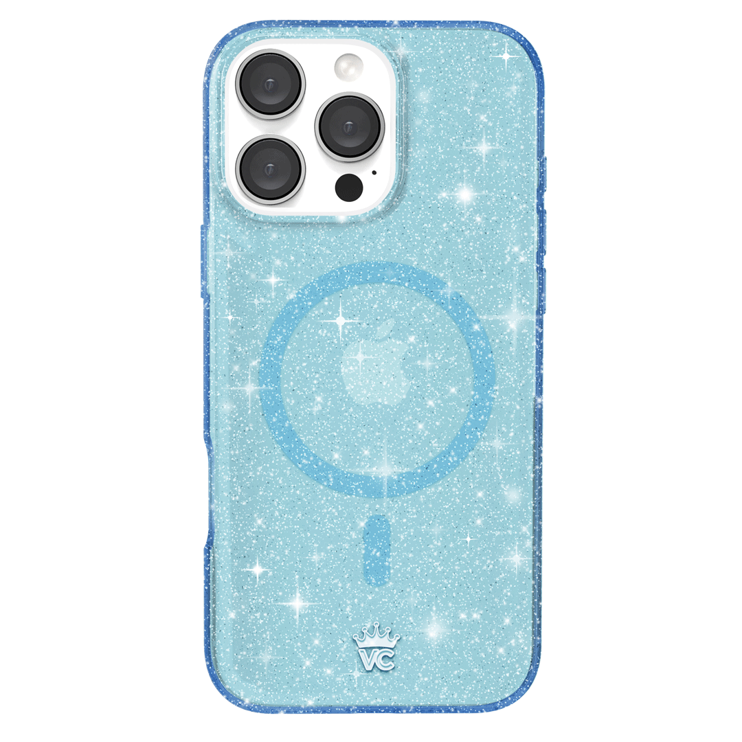 Blue Stardust Glitter iPhone Case