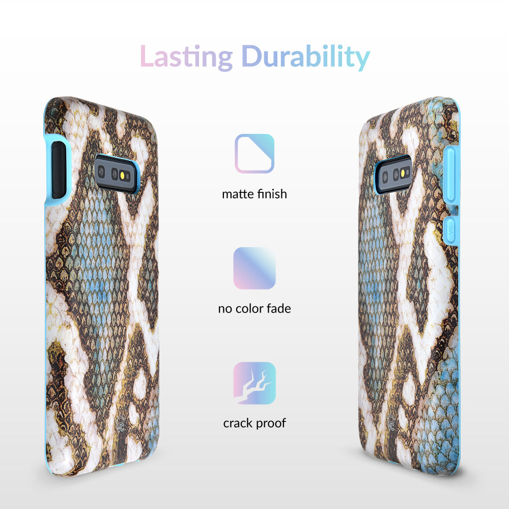 Blue Snakeskin Samsung Galaxy Case