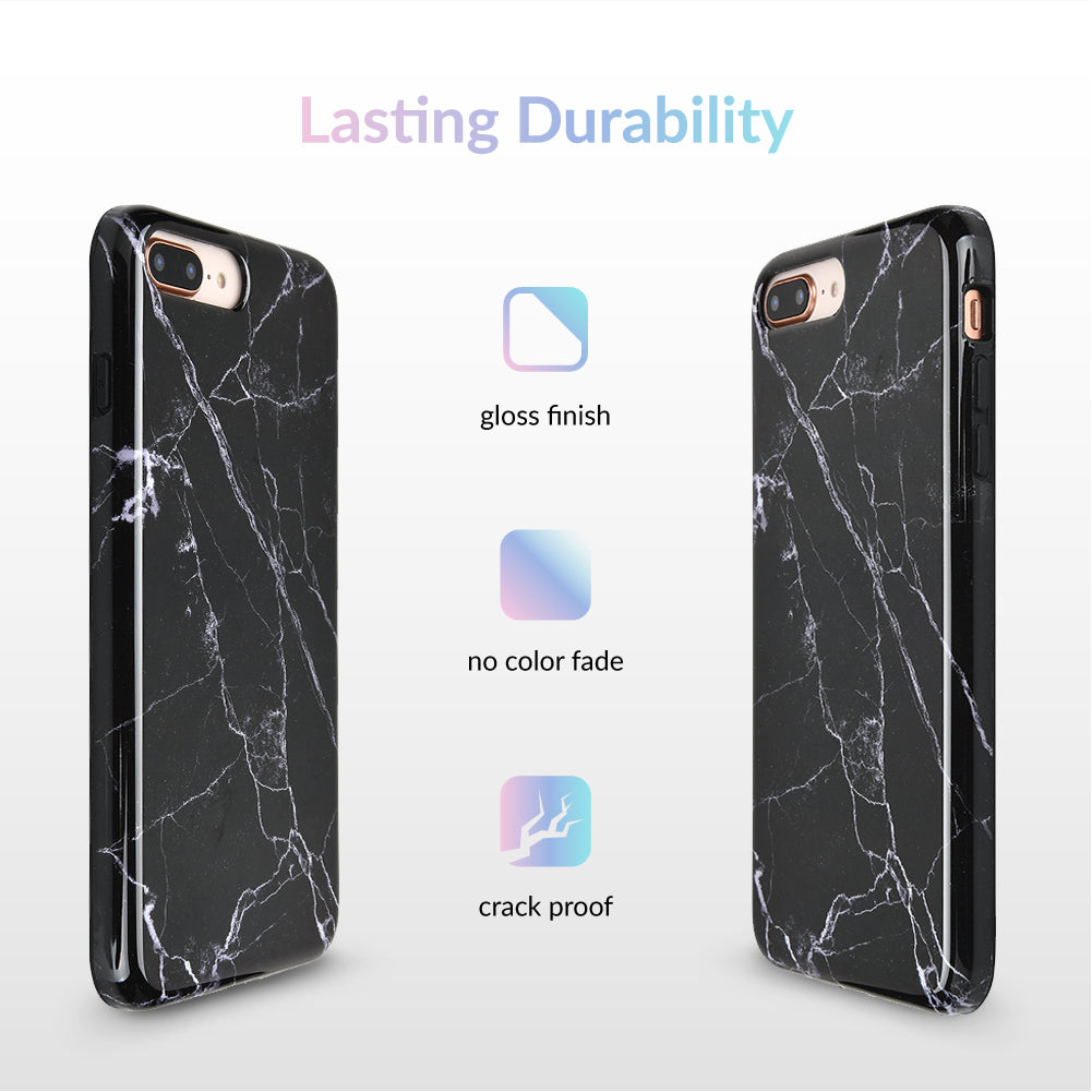 Black Marble iPhone Case