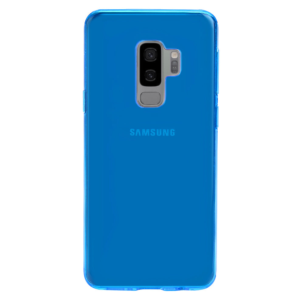 Neon Blue Clear Samsung Case