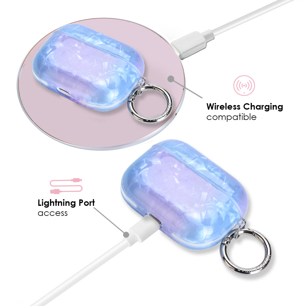 Blue Opal Quartz AirPod Case
