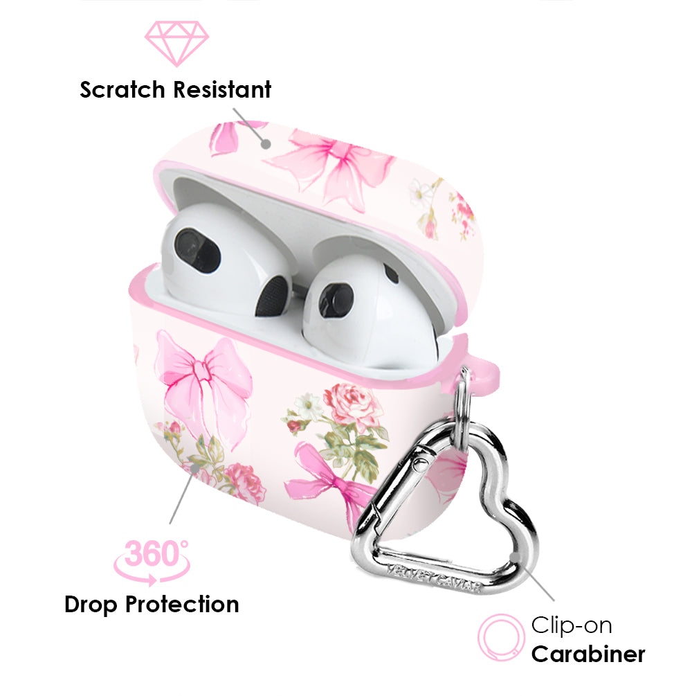 Posie Pink Bow AirPod Case