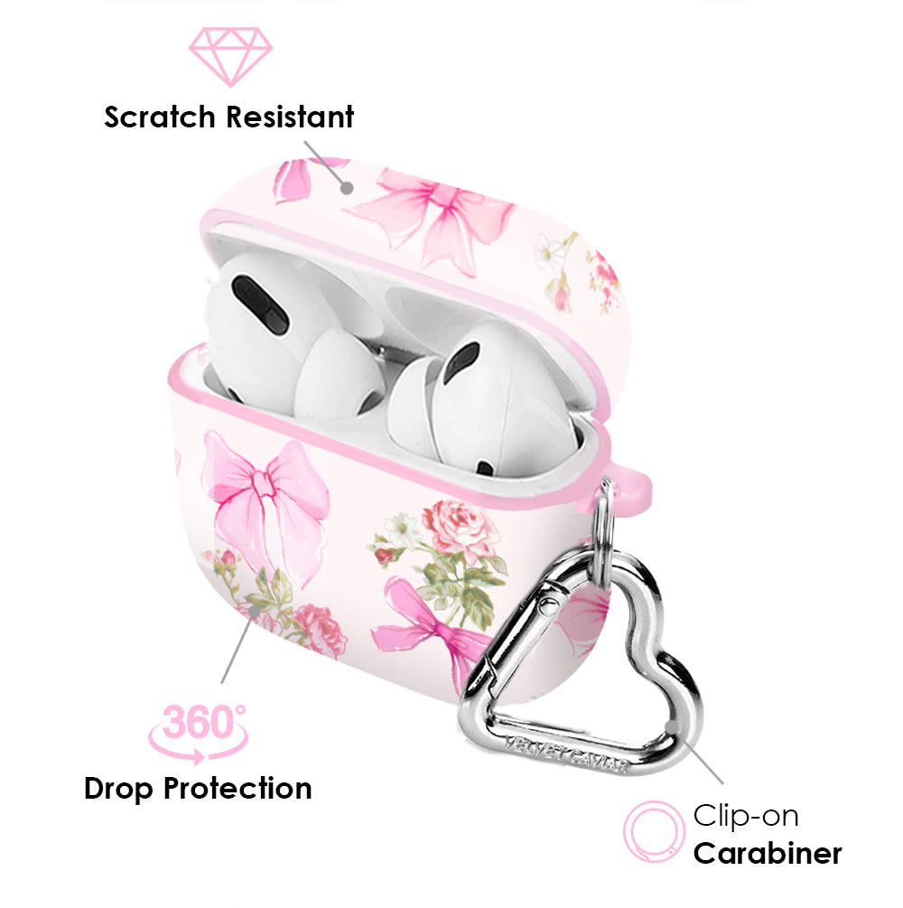 Posie Pink Bow AirPod Case