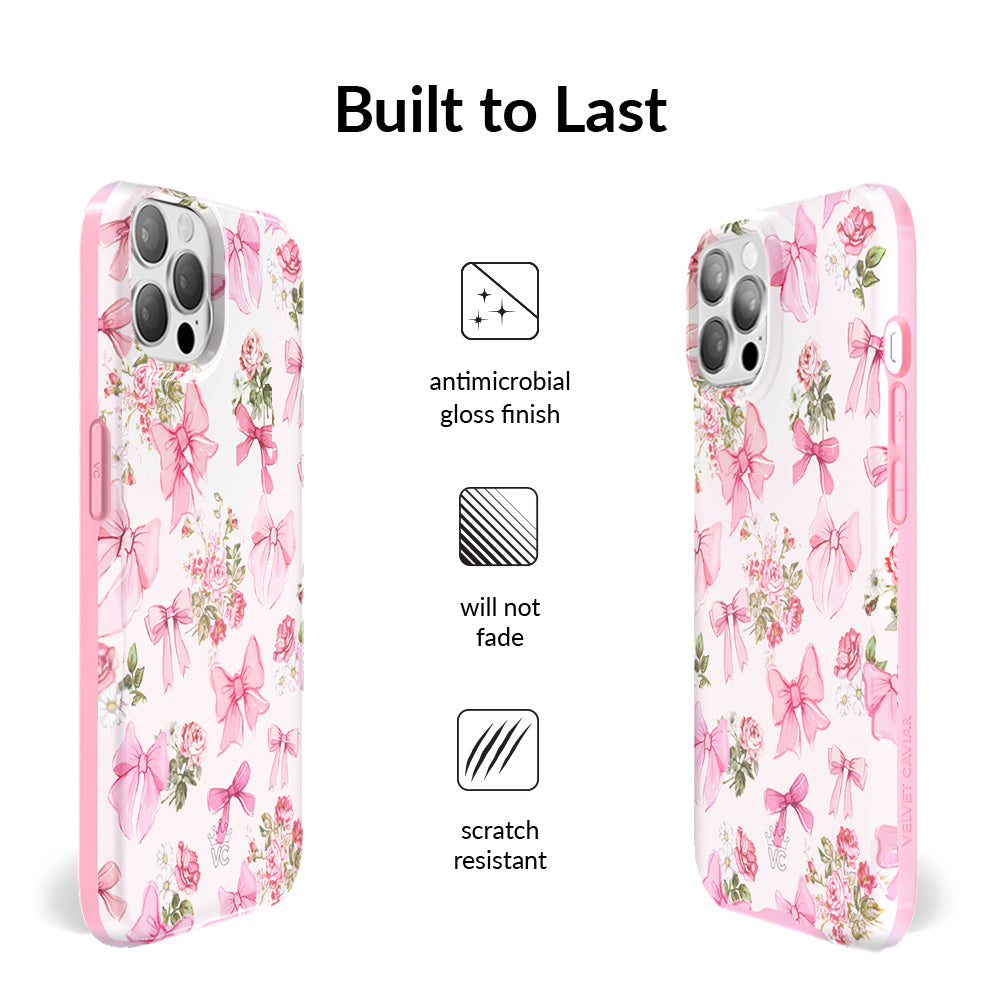 Posie Pink Bow iPhone Case