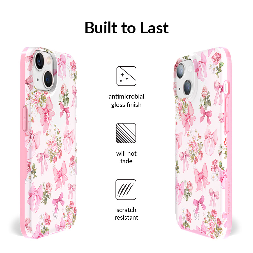 Posie Pink Bow iPhone Case