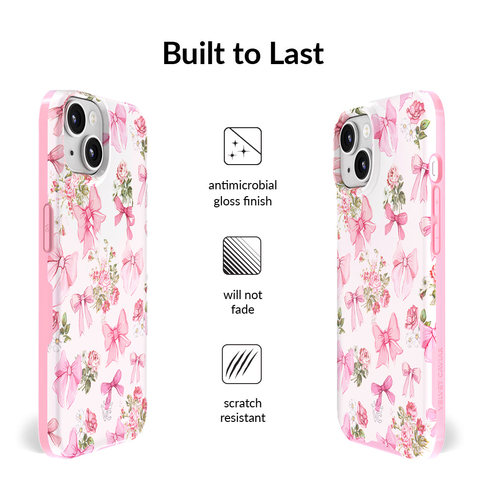 Posie Pink Bow iPhone Case