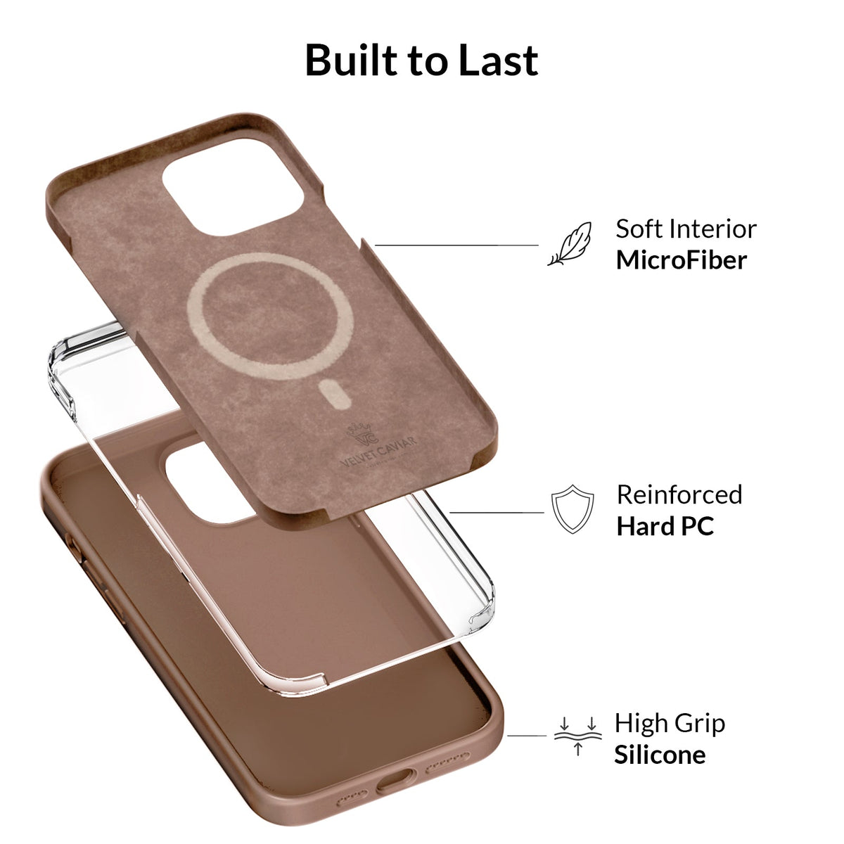 Brown Silicone iPhone Case