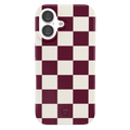 Burgundy Vibe Check iPhone Case