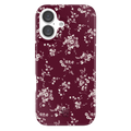 French Burgundy Floral iPhone Case