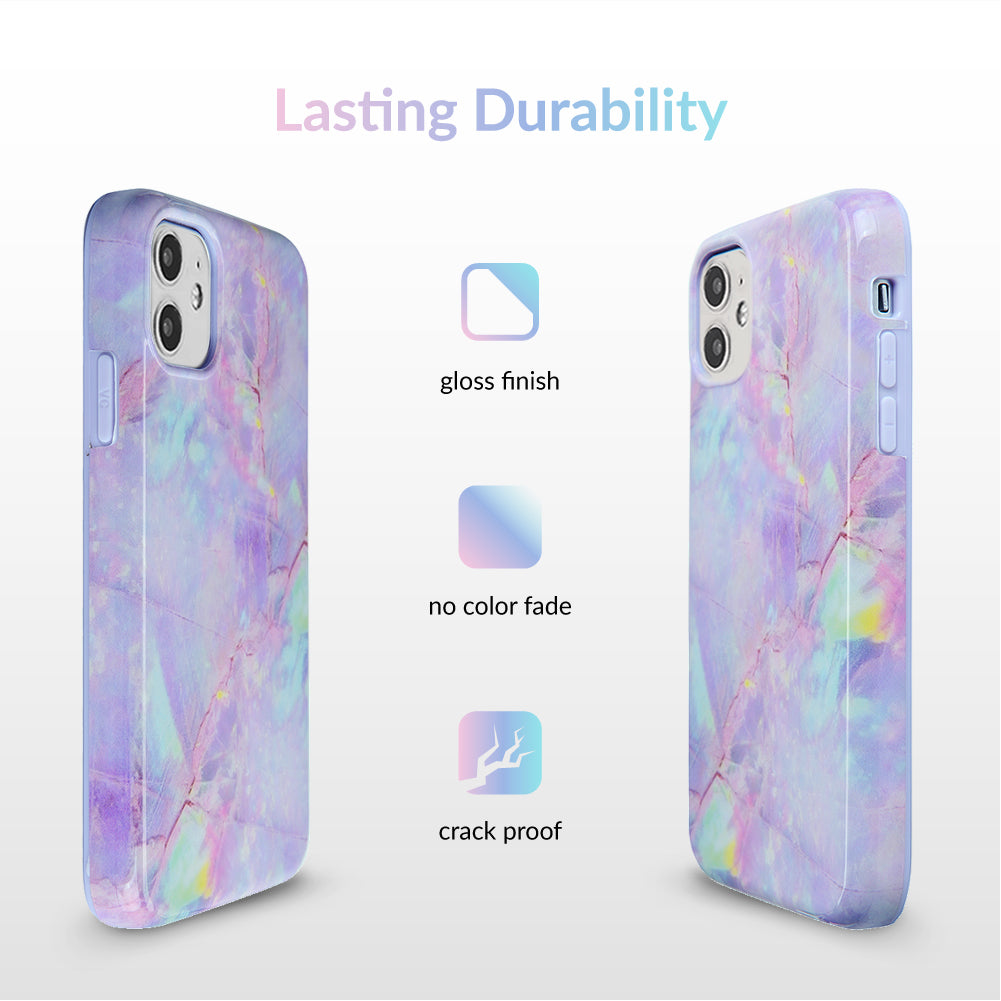 Cotton Candy Marble iPhone Case