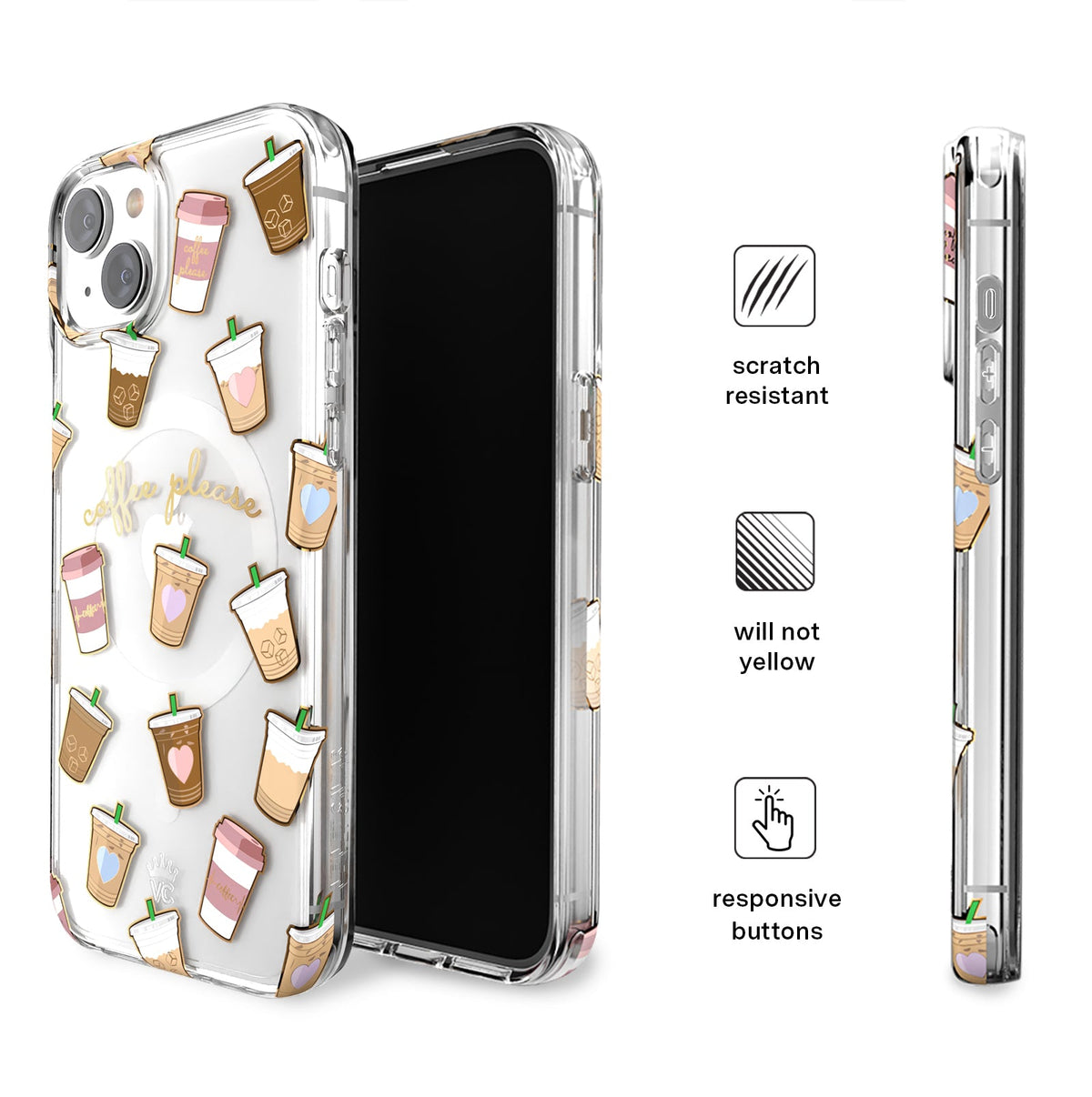 Coffee First iPhone Case