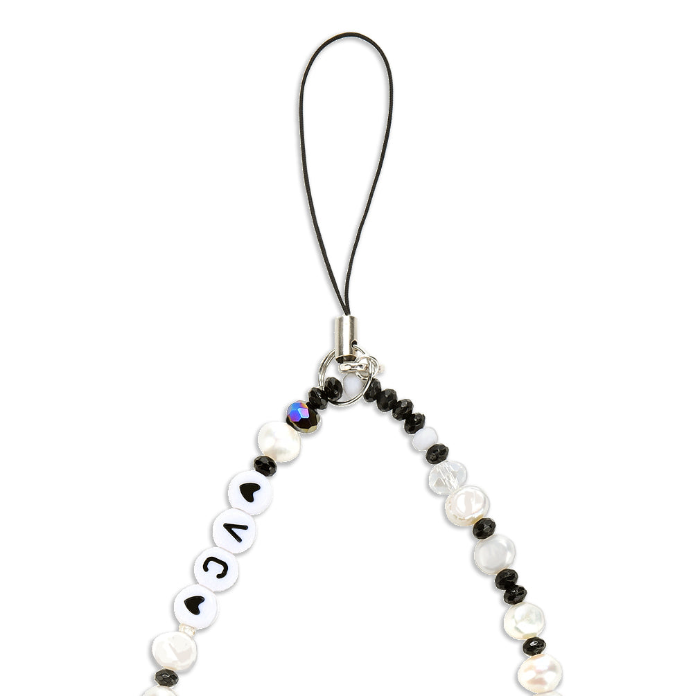 Black & White Phone Charm