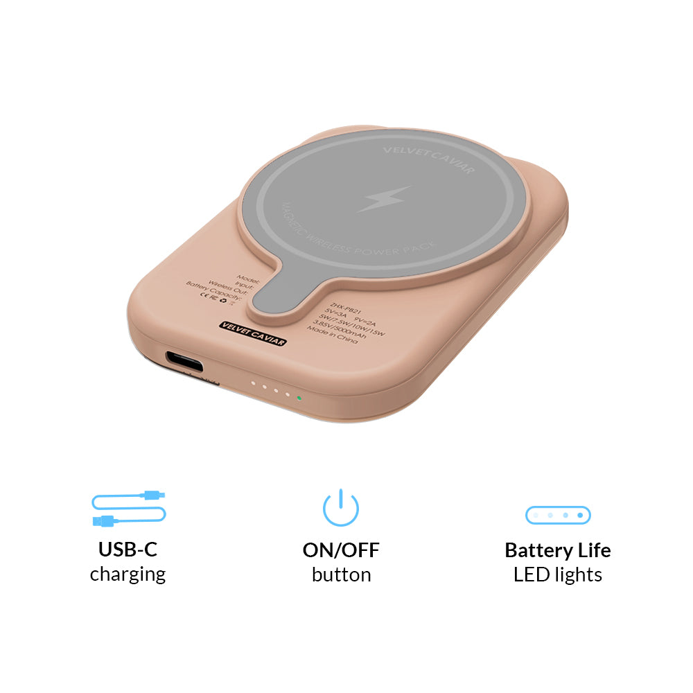 Nude Vibe Checker Portable MagSafe Charger Power Pack