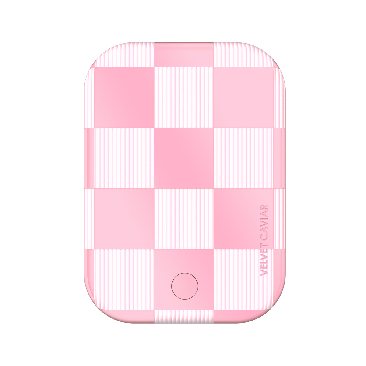 Pink Vibe Checkered Portable MagSafe Charger Power Pack