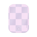 Lilac Vibe Checkered Portable MagSafe Charger Power Pack