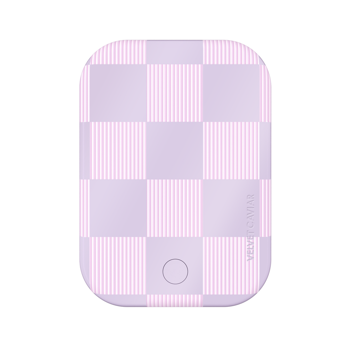 Lilac Vibe Checkered Portable MagSafe Charger Power Pack