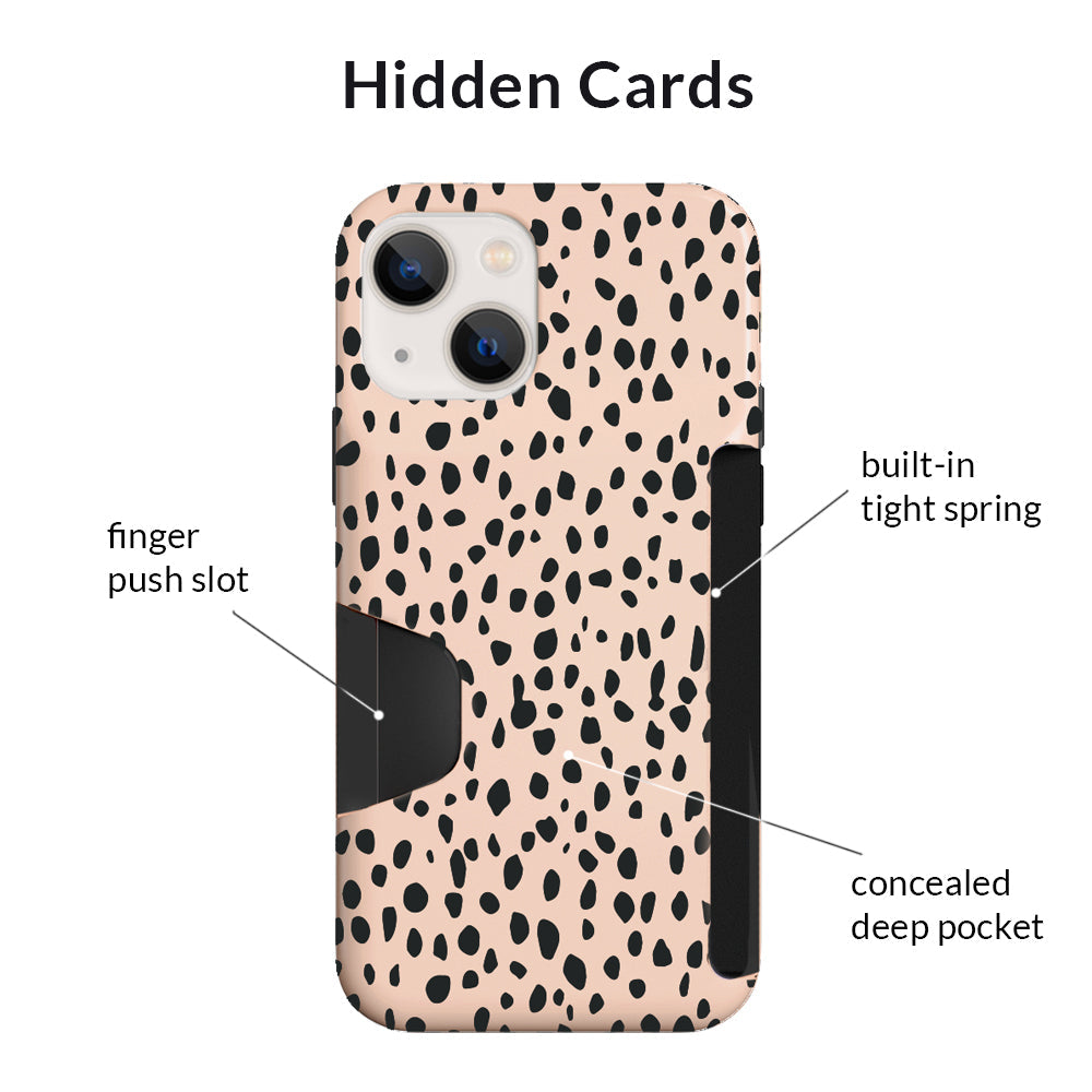 Spotted Cheetah Iphone Wallet Case