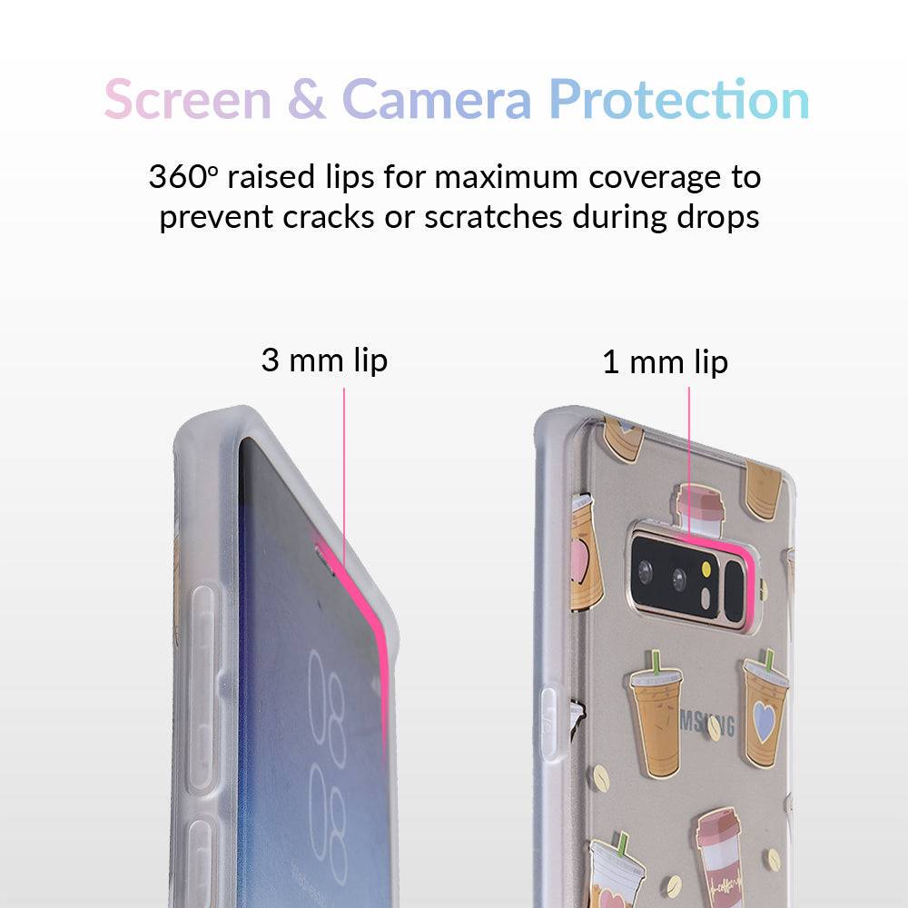 Coffee First Clear Samsung Galaxy Case