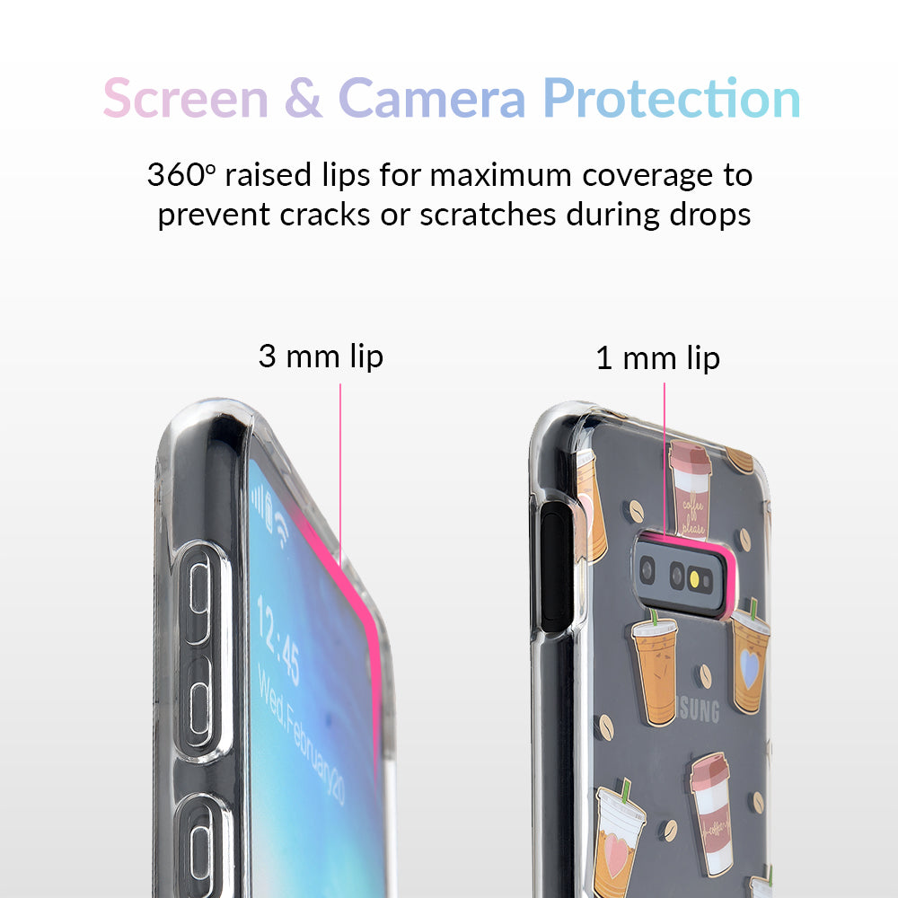 Coffee First Clear Samsung Galaxy Case