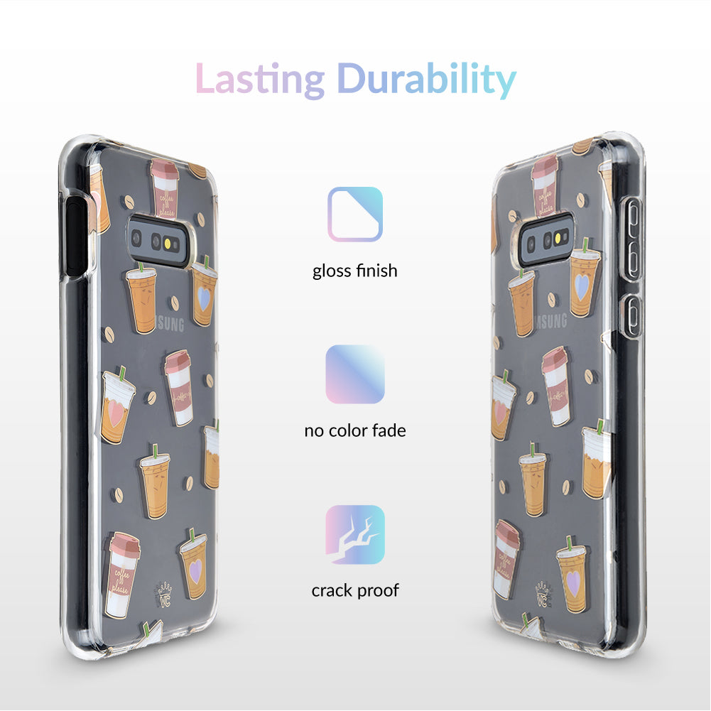 Coffee First Clear Samsung Galaxy Case