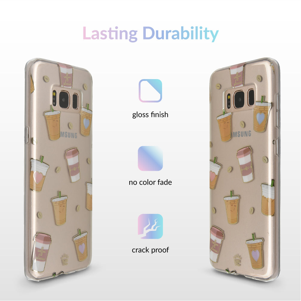 Coffee First Clear Samsung Galaxy Case