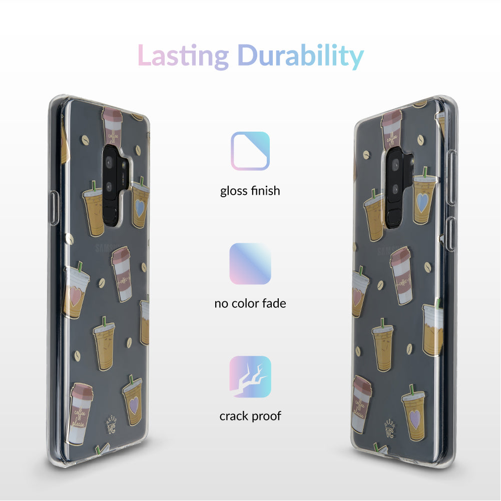 Coffee First Clear Samsung Galaxy Case