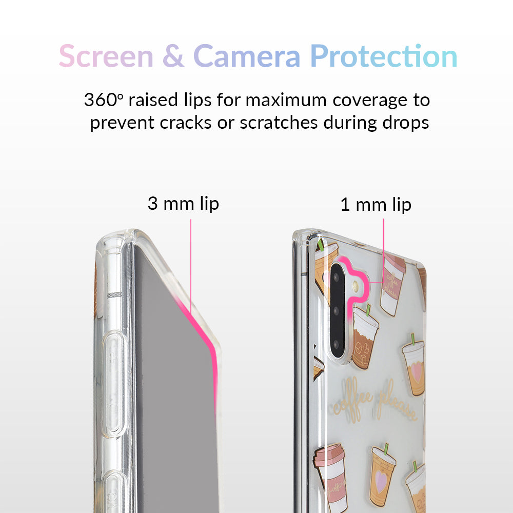 Coffee First Clear Samsung Galaxy Case