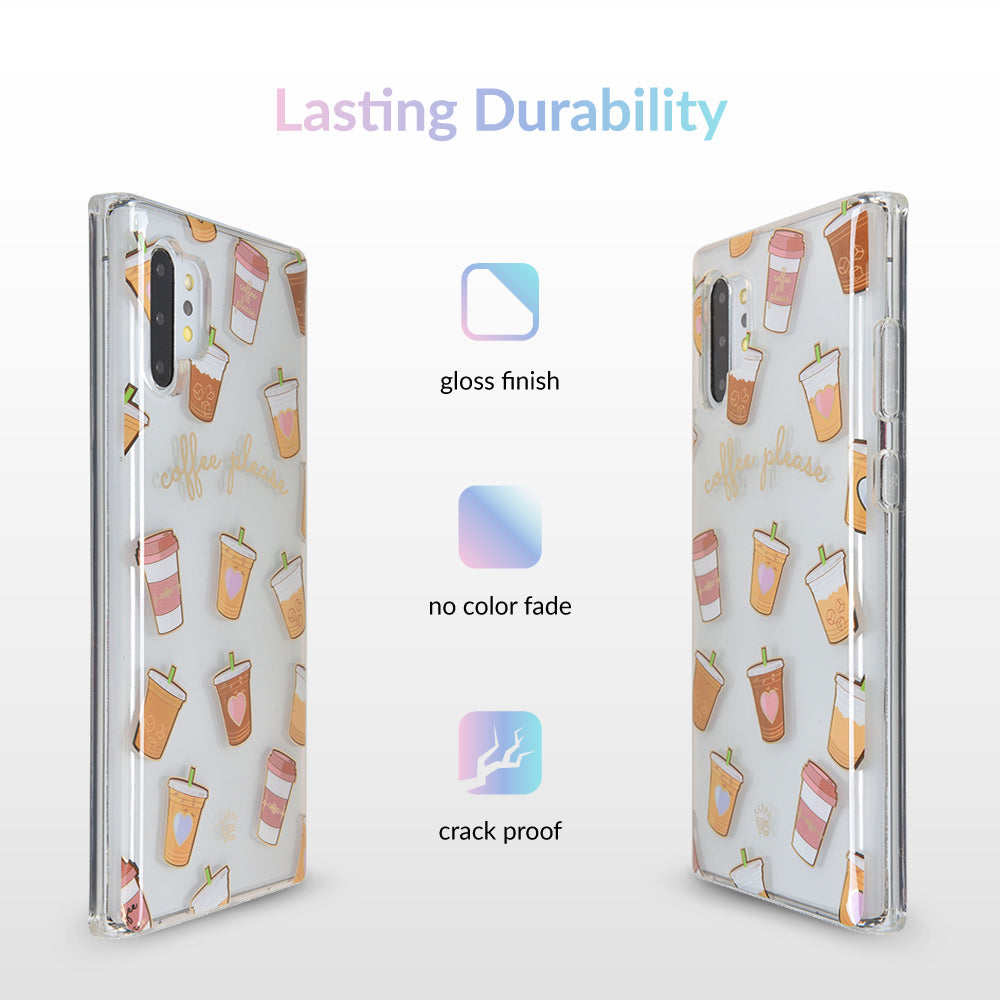 Coffee First Clear Samsung Galaxy Case