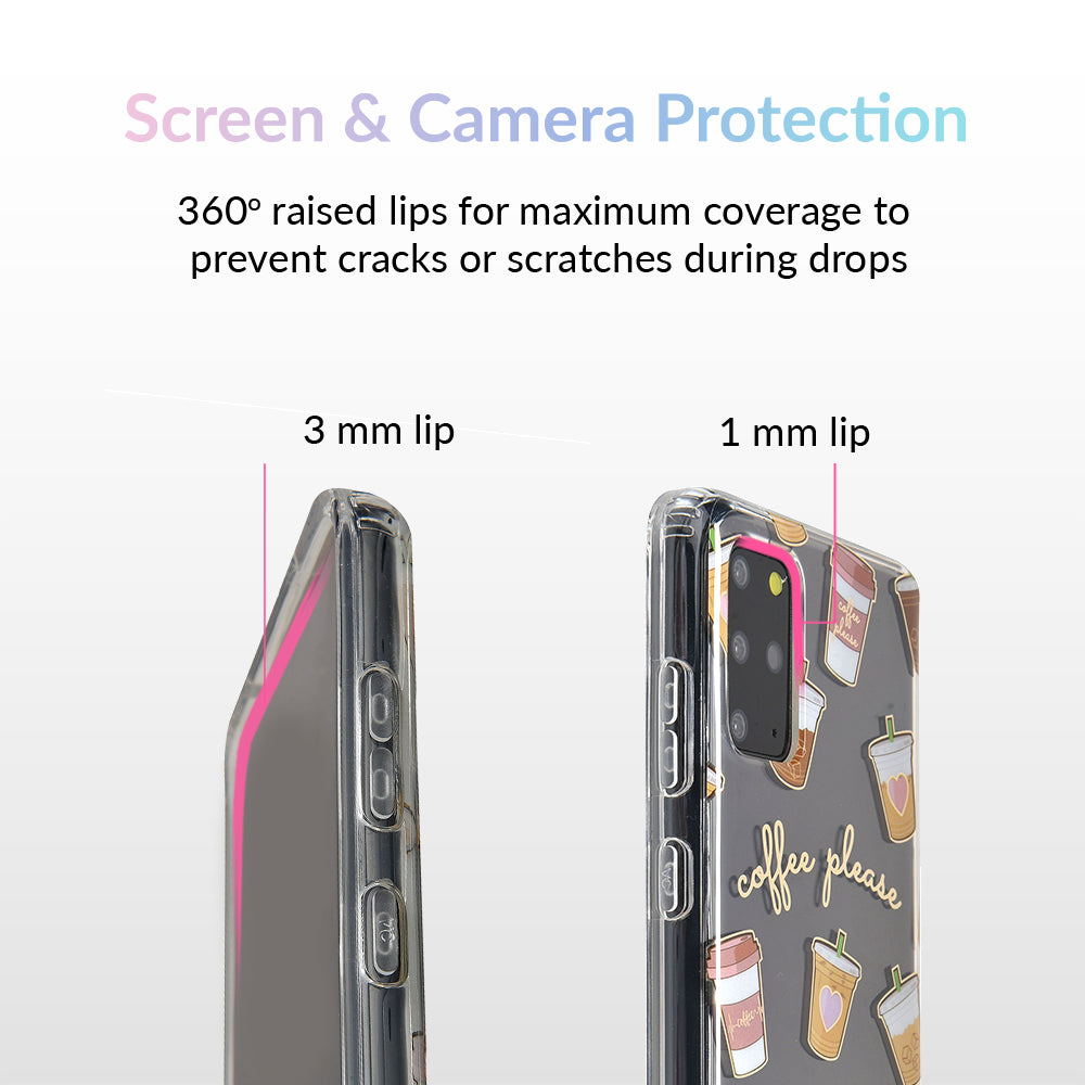 Coffee First Clear Samsung Galaxy Case