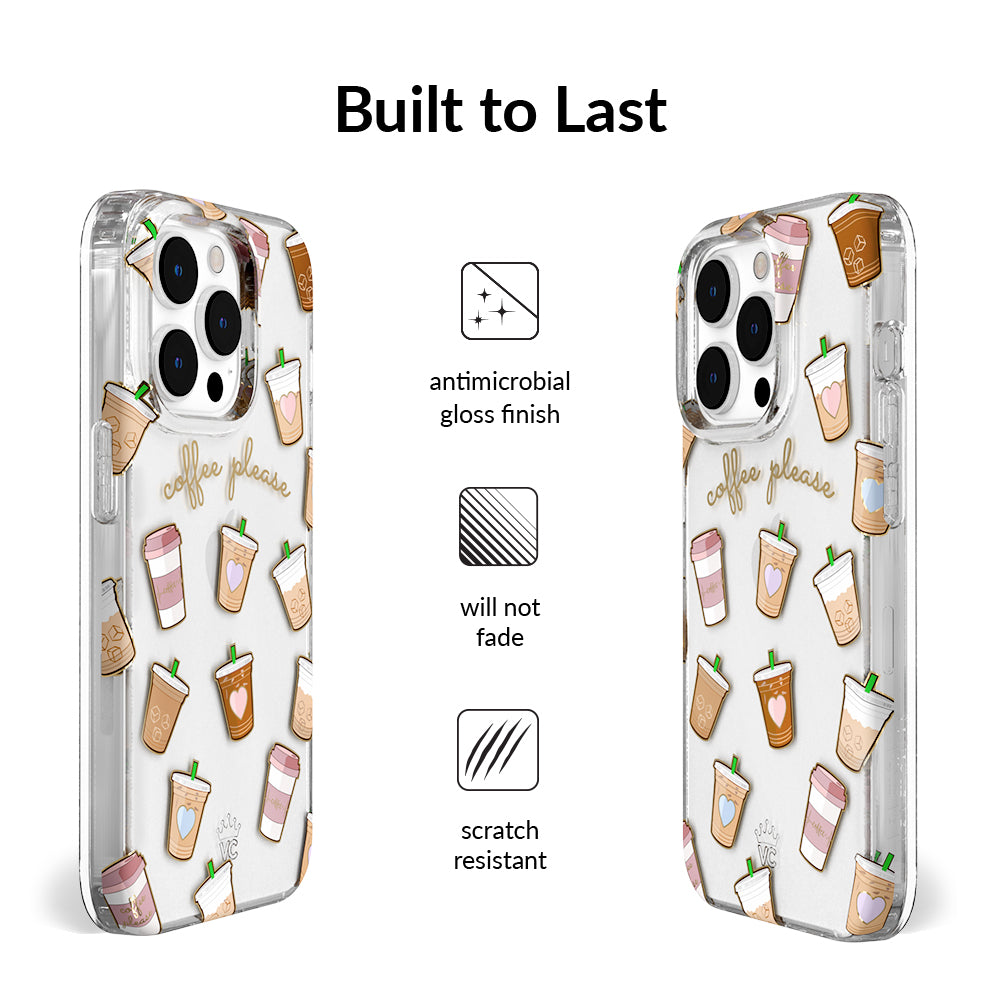 Coffee First iPhone Case