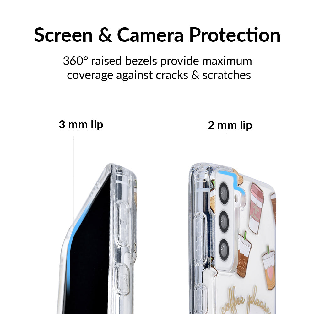 Coffee First Clear Samsung Galaxy Case