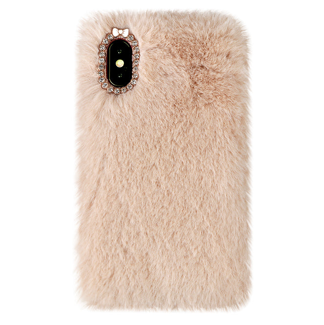 Beige Faux Fur iPhone Case