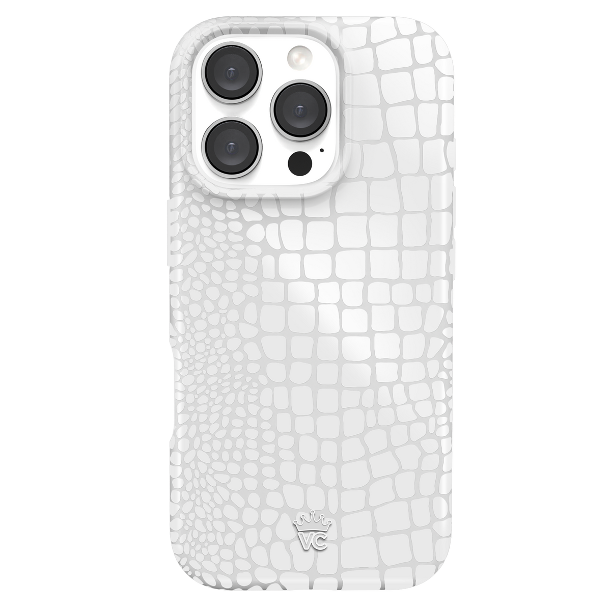 White Croc iPhone Case