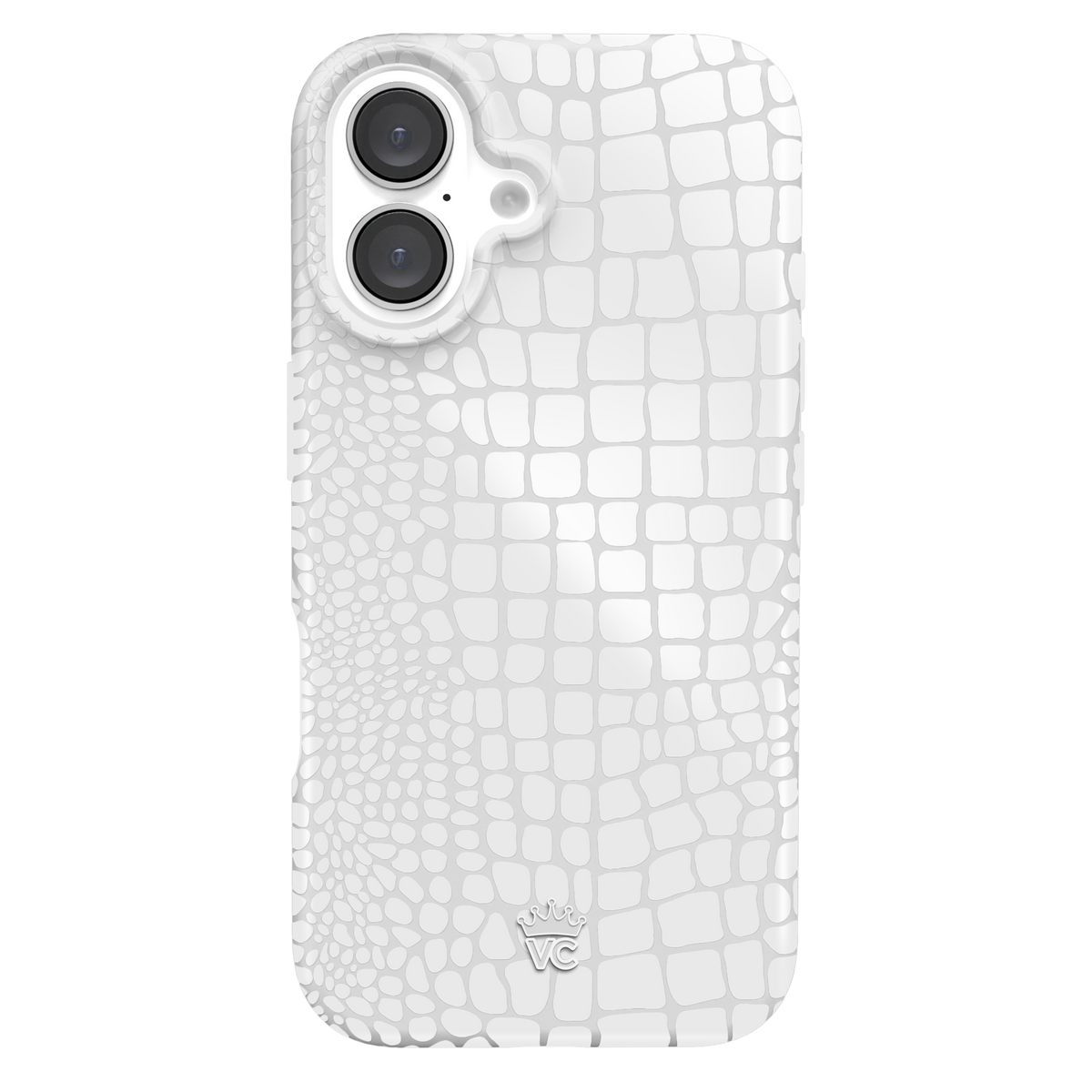 White Croc iPhone Case