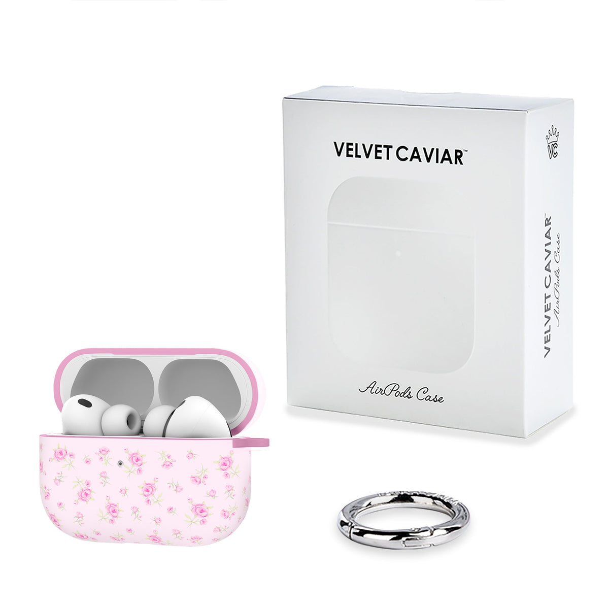 Dainty Pink Floral AirPod Case