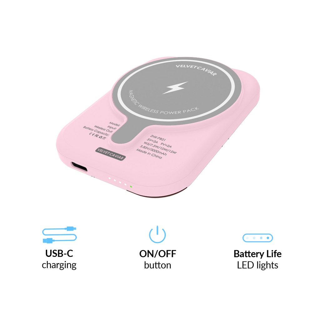 Pink Pony Portable MagSafe Charger Power Pack