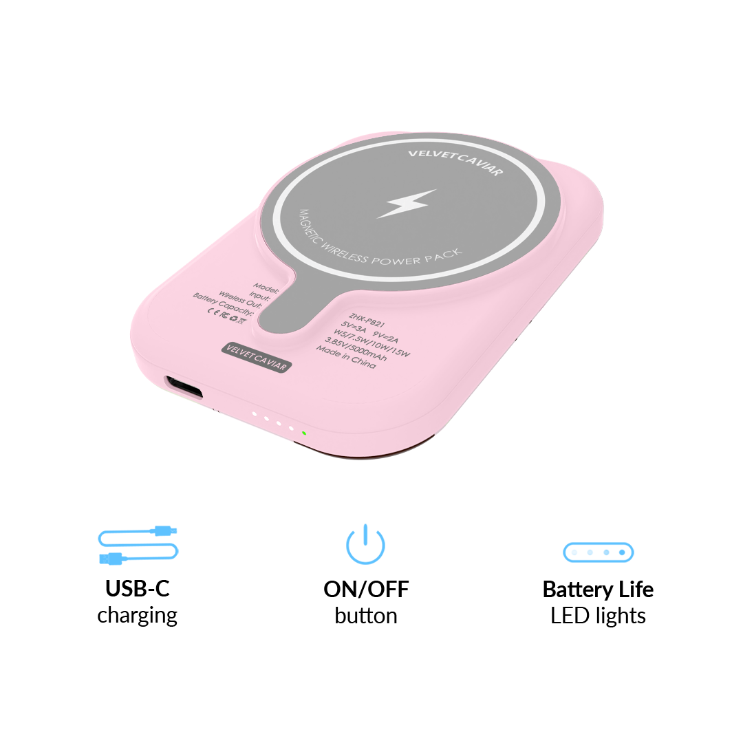 Pink Pony Portable MagSafe Charger Power Pack