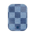 Denim Vibe Checkered Portable MagSafe Charger Power Pack