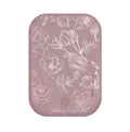 Dusty Rose Chrome Floral Portable MagSafe Charger Power Pack