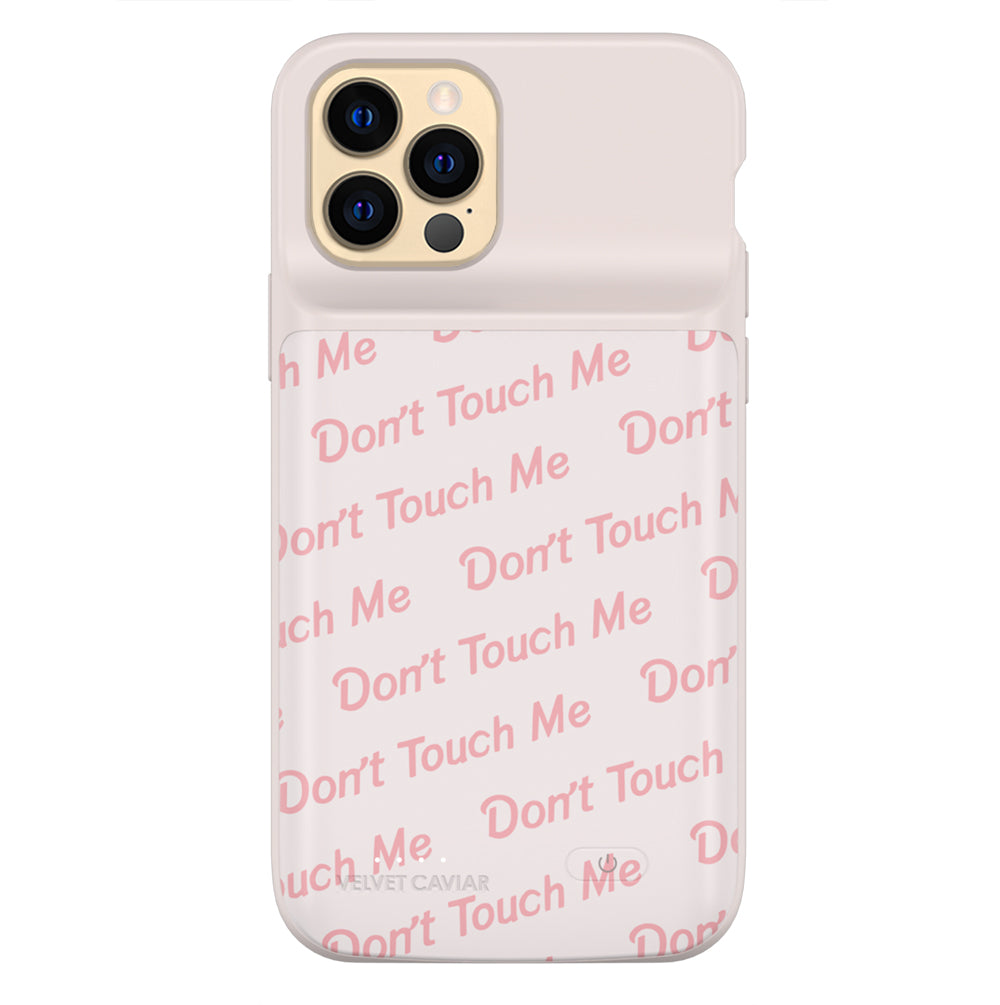Don't Touch Me iPhone Charging Case