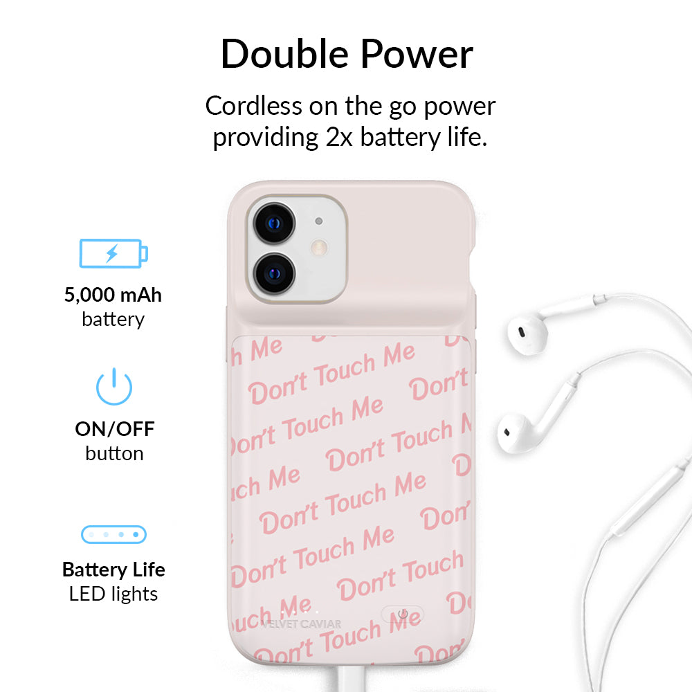 Don't Touch Me iPhone Charging Case