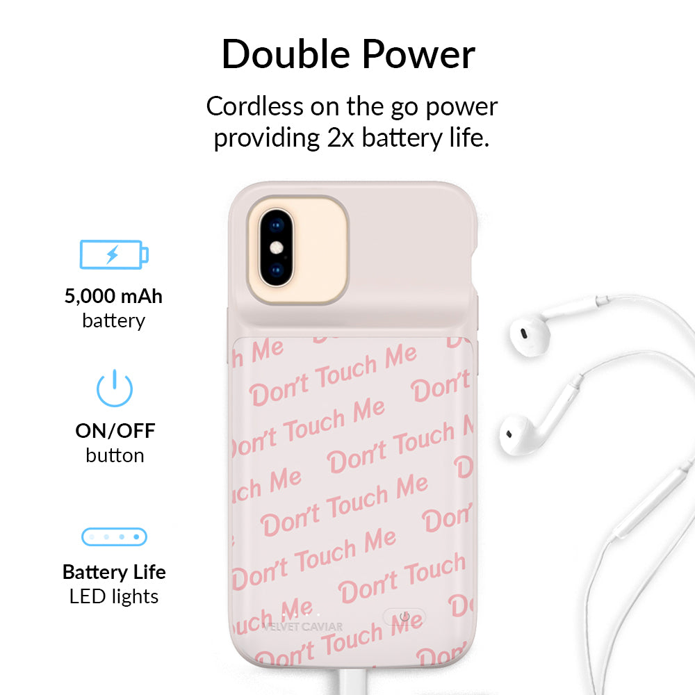 Don't Touch Me iPhone Charging Case
