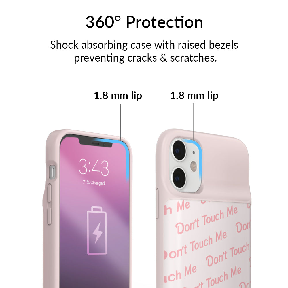 Don't Touch Me iPhone Charging Case