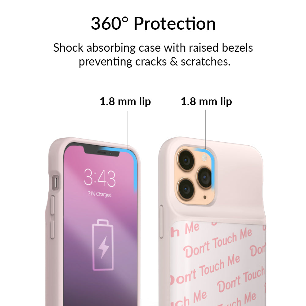 Don't Touch Me iPhone Charging Case
